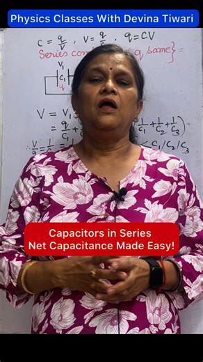 4K views · 106 reactions | How to Calculate Capacitance in Series | Quick Guide #iscphysics #physicsclass12 #devinatiwari #physicstutor #cbsepphysics #physicsolympiad #physicsclass10 #capacitors #capacitor | Physics Classes with Devina Tiwari | Facebook