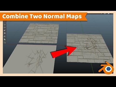 How to Combine Two Normal Maps | Blender Tutorial