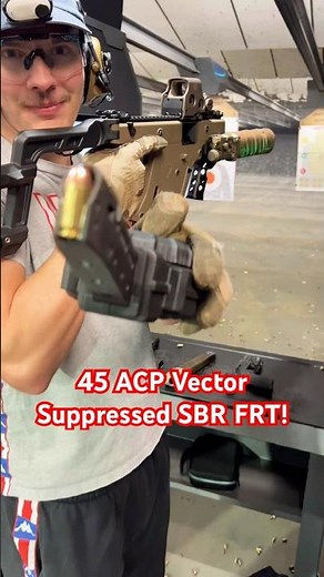 45 ACP Kriss Vector RATL-R FRT Suppressed SBR Drum #shorts