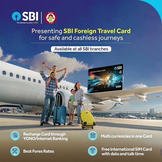 Make your international travel smooth and hassle-free with the SBI Foreign Travel Card