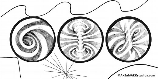 How to draw a vortex in 3 different ways! » Make a Mark Studios