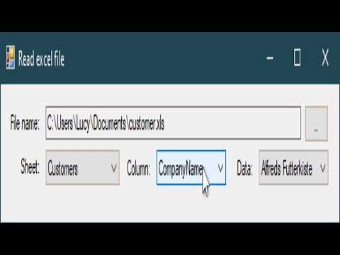 C# Tutorial: Read Excel File Step-by-Step | FoxLearn
