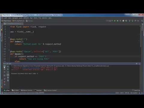 Flask Web Development with Python Tutorial - 3 - HTTP Methods