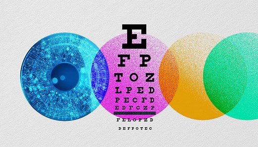 1. Eye chart test for visual acuity
