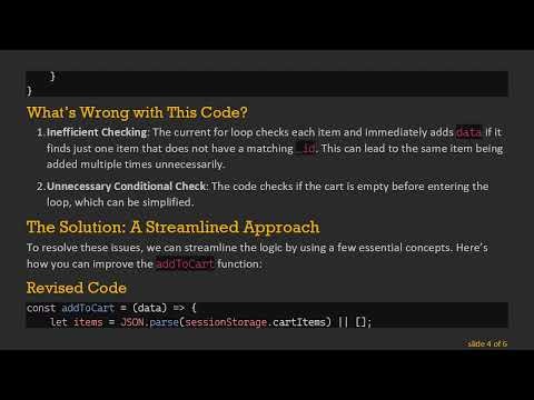How to Fix Your Add to Cart Logic in JavaScript and ReactJS