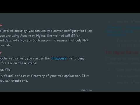 How to Make a File Accessible to PHP Only