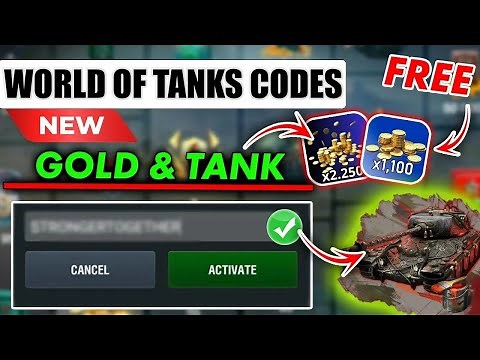 WORLD OF TANKS BLITZ CODES 2025 🎁 WOT CODES - WORLD OF TANKS CODE