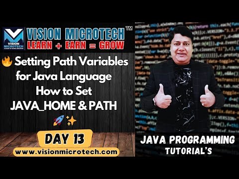 🔥 Setting Path Variables for Java Language | How to Set JAVA_HOME & PATH 🚀 ✨