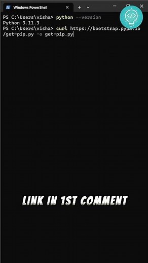 How to Install PIP on windows 11 #python #pythonforbeginners #pythontutorial