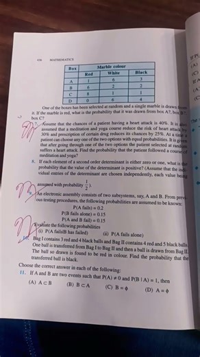 Probability miscellaneous exercise important questions😍 xii maths