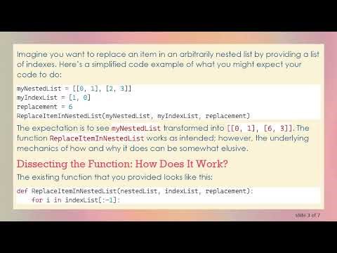 Understanding the Magic Behind Python Functions and Nested Lists: A Clear Guide