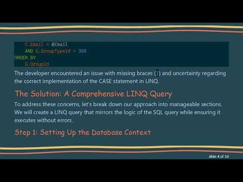 Converting SQL Stored Procedures to LINQ Queries