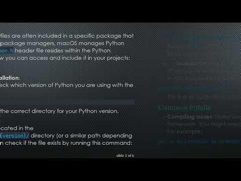 How to Download the Python.h Header File on Mac for C Extensions