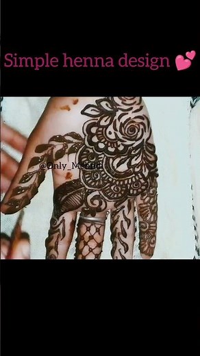 Simple mehndi design