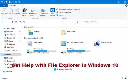 How to Get Help with File Explorer in Windows 11