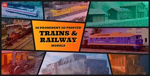 Train 3D Model and 3D Printed Trains & Railway Photos
