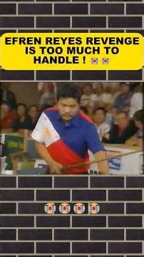 Efren Reyes revenge is too much to handle ! #efrenreyes #billiards