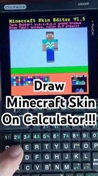 PicoCalc:Draw and export Minecraftskin on a Calculator #picocalc #micropython #mmbasic #raspberrypi