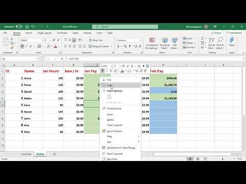 How to Copy and Paste Formulas in Excel - Office 365