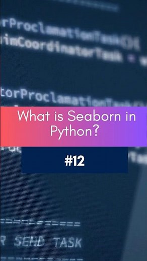 Python for Data Science Short : 12 What is Seaborn in Python? | Seaborn Explained for Beginners |