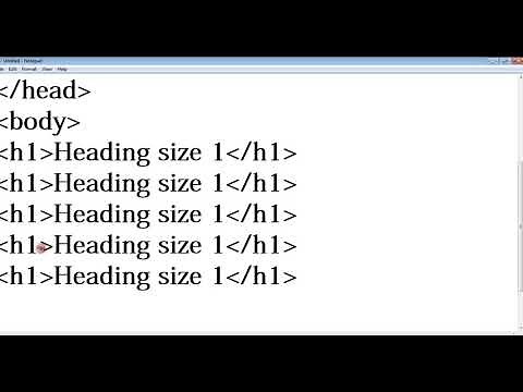 How to create simple HTML Program(In Tamil)