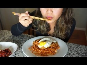 ASMR: Spicy Korean Noodle Challenge