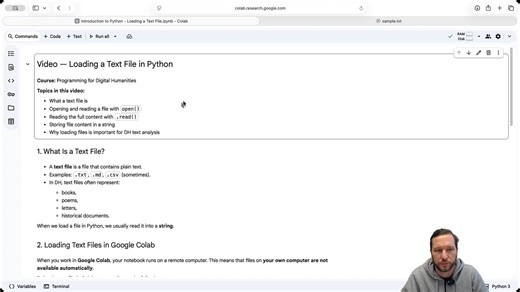 4ME502, Video #13: Loading Text Files in Python