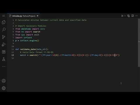 Calculate Minutes Since a Given Date