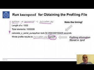 DD2358 - 1.7 The Line Profiler for Python Codes