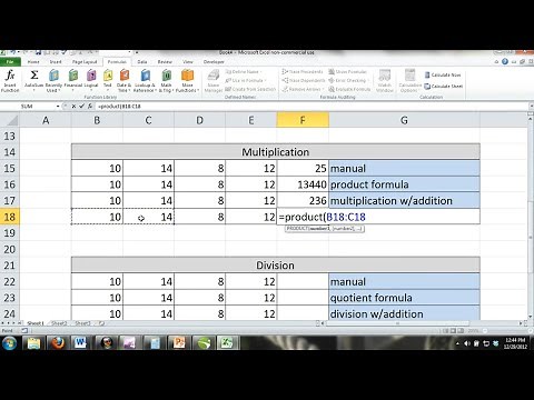 Excel Formulas Tutorial for Beginners - Learn How to Use Basic Formulas & Functions Microsoft Excel