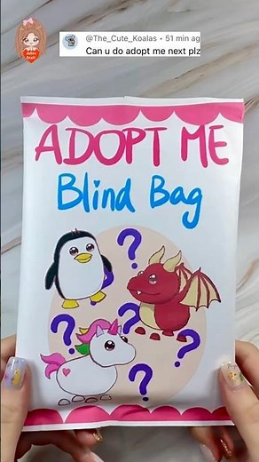 🐱 Adopt Me Blind Bag 🐶 #roblox #adoptme #blindbag #papersquishy #diy #asmr #papercraft