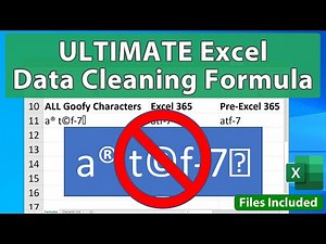 ULTIMATE Data Cleaning Formula for Excel - File Included