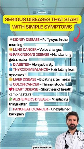 🚨 Serious Diseases That Start With Simple Symptoms