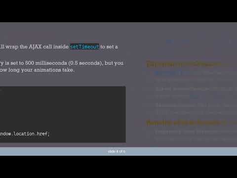 How to Slow Down window.location.href on AJAX Requests