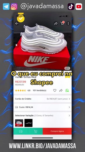 O refletivo eh o melhor pqp 😍 #shopee