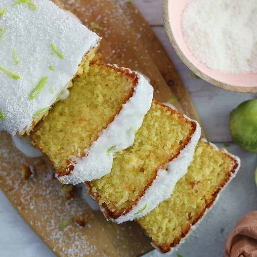 My gluten free lime and coconut cake