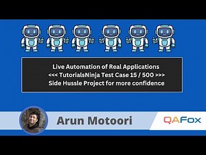 Live Automation of Real Projects using Selenium Java - Part 18 (TC_RF_015)