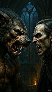 Werewolf vs Vampire #ai #werewolf #vampire #dracula