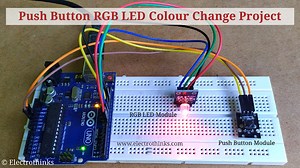 Push Button RGB LED Color Change Project with Arduino