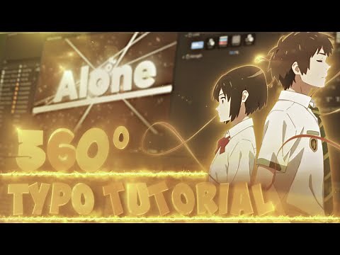 3D Typography - After Effects AMV Tutorial || (+Project file)