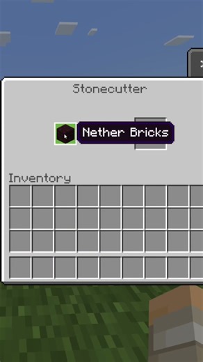How to Make Chiseled Nether Bricks With a Stone Cutter in Minecraft #Shorts