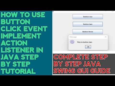 ActionListener Button | Java Swing Tutorial for Beginners
