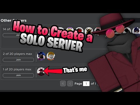 How to CREATE a SOLO SERVER... even mobile players (Small games only)