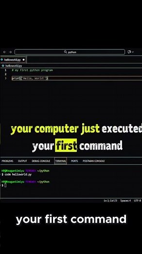 Write Your First Python Code in 20 Seconds!