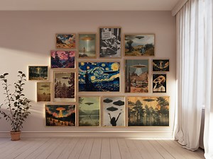 Set of 100 UFO Wall Art UFO Poster Print Alien Wall Art Sci Fi Poster Surreal Wall Decor Retro UFO Art Alien Abduction Poster for Office Art - Etsy