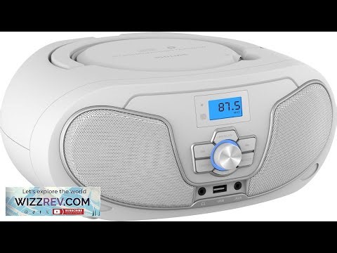 Philips CD Player Boombox Dynamic Bass Boost with Bluetooth FM Radio USB