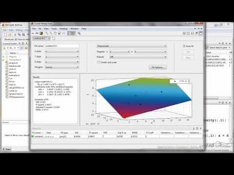 Model Fitting and Regression in MATLAB