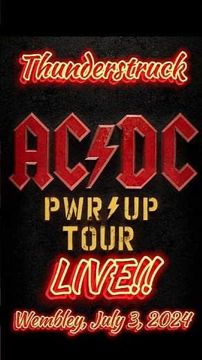 AC/DC Thunderstruck (LIVE!! in Wembley, July 3, 2024)