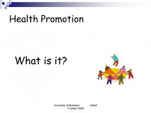 Health Promotion - SlideServe